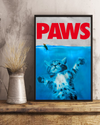 Funny Paws Cat And Mouse Parody Poster Cats Lovers Room Home Decor Wall Art Gifts Idea - Mostsuit