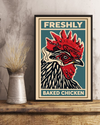 Retro Green Freshly Baked Chicken Poster Vintage Room Home Decor Wall Art Gifts Idea - Mostsuit