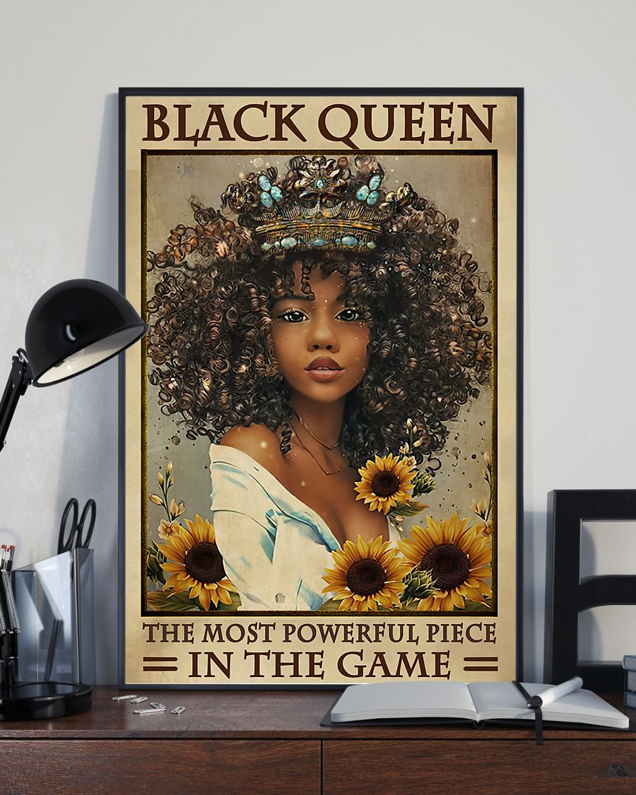 Black Queen The Most Powerful Piece In The Game Chess Canvas Print