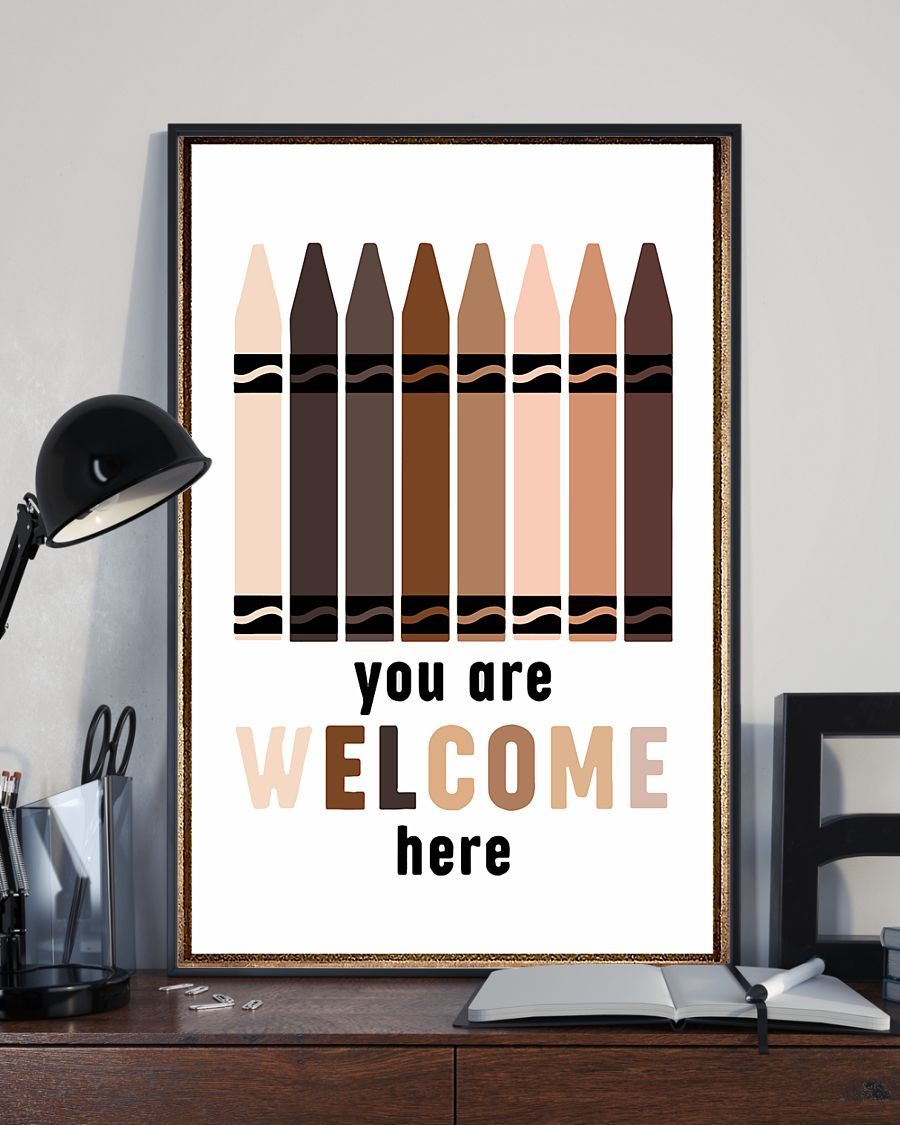 You Are Welcome Here Equality Civil Rights Poster Room Home Decor Wall Art Gifts Idea - Mostsuit Support Black Lives Matter
