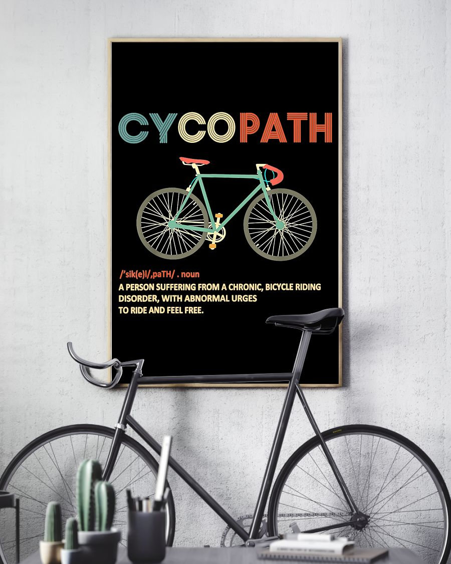 Cycopath Definition Cycling Poster Vintage Room Home Decor Wall Art Gifts Idea - Mostsuit