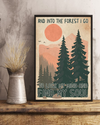 Forest Wild Poster Into The Forest I Go Lose My Mind And Find My Soul Vintage Room Home Decor Wall Art Gifts Idea - Mostsuit