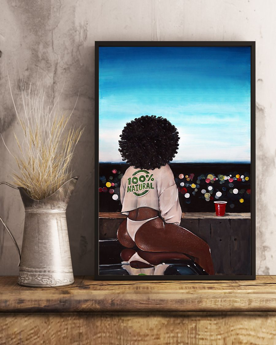Black Girl 100 Percent Natural Canvas Prints Vintage Wall Art Gifts Vintage Home Wall Decor Canvas - Mostsuit