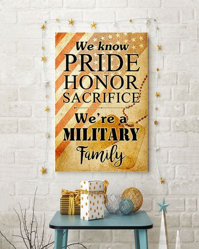 We Are A Military Family Poster Vintage Room Home Decor Wall Art Gifts Idea - Mostsuit