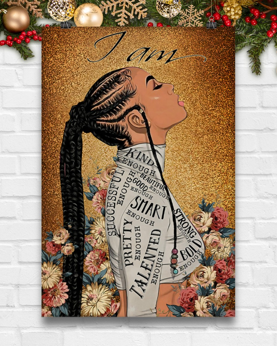 Black Girl Kind Strong Successful Smart Canvas Prints Vintage Wall Art Gifts Vintage Home Wall Decor Canvas - Mostsuit