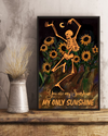 Dancing Skeleton Sunflower Canvas Prints You Are My Sunshine Vintage Wall Art Gifts Vintage Home Wall Decor Canvas - Mostsuit