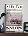 Shih Tzu Salon Funny Canvas Prints Dog Loves Vintage Wall Art Gifts Vintage Home Wall Decor Canvas - Mostsuit
