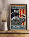 Female Veteran I Am The Storm Poster Vintage Room Home Decor Wall Art Gifts Idea - Mostsuit
