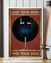 Wine And Music Girl Poster Lose Your Mind Find Your Soul Vintage Room Home Decor Wall Art Gifts Idea - Mostsuit