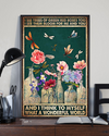 Dragonfly Flower Poster What A Wonderful World Vintage Gardening Room Home Decor Wall Art Gifts Idea - Mostsuit