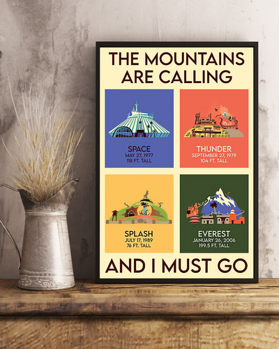 Hiking Climbing Poster The Mountains Are Calling And I Must Go Vintage Room Home Decor Wall Art Gifts Idea - Mostsuit