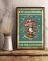 Meditation Magic Mushrooms Yoga Canvas Prints Vintage Wall Art Gifts Vintage Home Wall Decor Canvas - Mostsuit