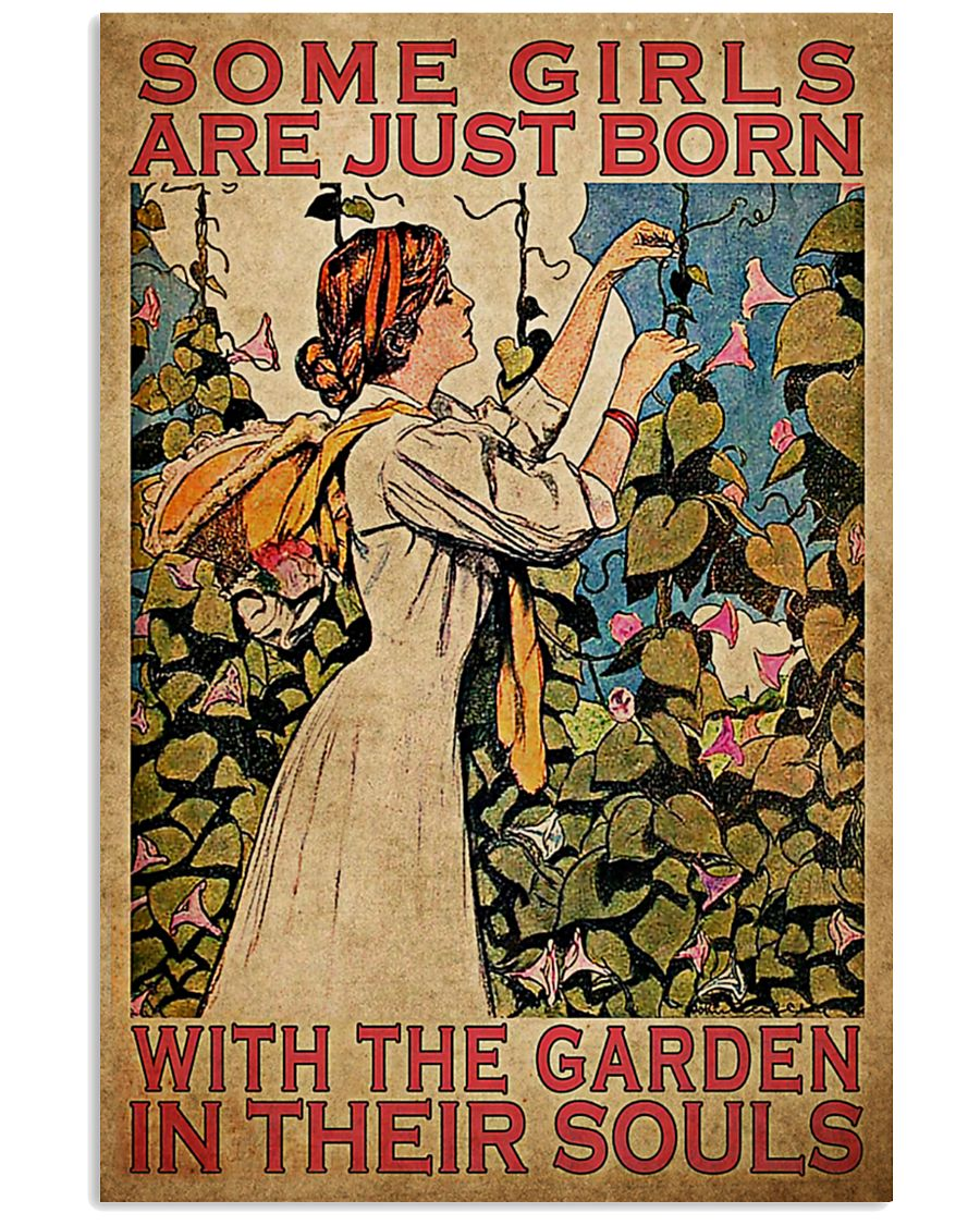 Gardening Girl Poster Garden In The Souls Vintage Room Home Decor Wall Art Gifts Idea - Mostsuit