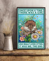 Otter Loves Canvas Prints Once Upon A Time There Was A Girl Vintage Wall Art Gifts Vintage Home Wall Decor Canvas - Mostsuit