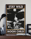 Nightly Girl Poster Stay Wild Moon Child Vintage Room Home Decor Wall Art Gifts Idea - Mostsuit