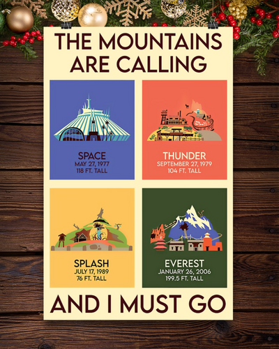 Hiking Climbing Canvas Prints The Mountains Are Calling And I Must Go Vintage Wall Art Gifts Vintage Home Wall Decor Canvas - Mostsuit