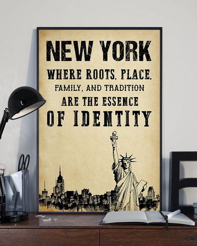 New York Are The Essence Of Identity Poster Vintage Room Home Decor Wall Art Gifts Idea - Mostsuit