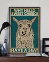 Llama Loves Poster Why Hello Sweet Cheeks Have A Seat Vintage Room Home Decor Wall Art Gifts Idea - Mostsuit
