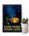 Camping Poster Camp More Work Less Vintage Room Home Decor Wall Art Gifts Idea - Mostsuit