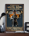 God Butterfly Knight Girl Canvas Prints It Ain't Over Until God Vintage Wall Art Gifts Vintage Home Wall Decor Canvas - Mostsuit