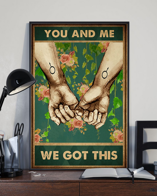LGBT Pinky Promise Poster You And Me We Got This Vintage Room Home Decor Wall Art Gifts Idea - Mostsuit