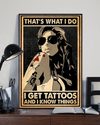 Tattooed Girl Canvas Prints That's What I Do Vintage Wall Art Gifts Vintage Home Wall Decor Canvas - Mostsuit