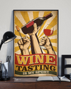 Retro Wine Poster Wine Tasting Is My Sport Vintage Room Home Decor Wall Art Gifts Idea - Mostsuit