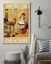Chickens Loves Poster Once Upon A Time There Was A Girl Vintage Room Home Decor Wall Art Gifts Idea - Mostsuit