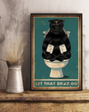 Yoga Black Cat Toilet Poster Let That Shit Go Vintage Room Home Decor Wall Art Gifts Idea - Mostsuit