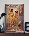 Hawaii Girl Dog Loves Poster Once Upon A Time Hawaii Dance Hula Vintage Room Home Decor Wall Art Gifts Idea - Mostsuit