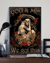 Skeleton Sugar Skull Couple Poster You And Me We Got This Vintage Room Home Decor Wall Art Gifts Idea - Mostsuit