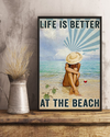 Turtle Wine Canvas Prints Life Is Better At The Beach Vintage Wall Art Gifts Vintage Home Wall Decor Canvas - Mostsuit