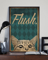 Flush Cat Poster Vintage Room Home Decor Wall Art Gifts Idea - Mostsuit