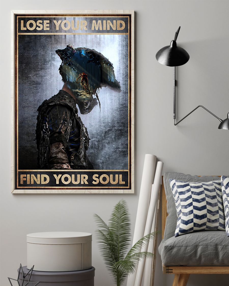 Mountain Cycling Canvas Prints Lose Your Mind Find Your Soul Vintage Wall Art Gifts Vintage Home Wall Decor Canvas - Mostsuit