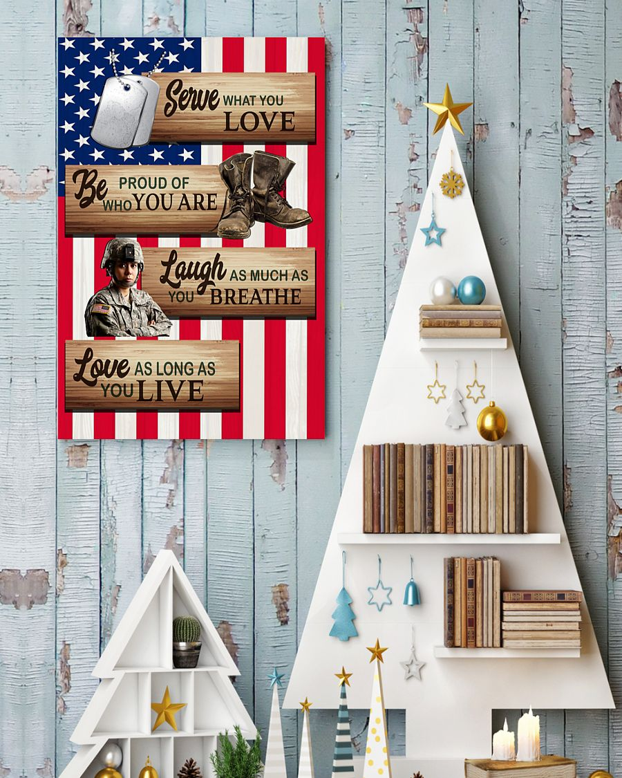 Veteran Poster Be Proud Of Who You Are Vintage Room Home Decor Wall Art Gifts Idea - Mostsuit