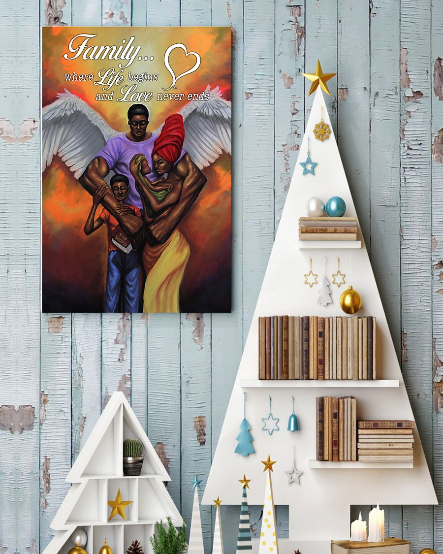 Black Afro Family Poster Vintage Room Home Decor Wall Art Gifts Idea - Mostsuit