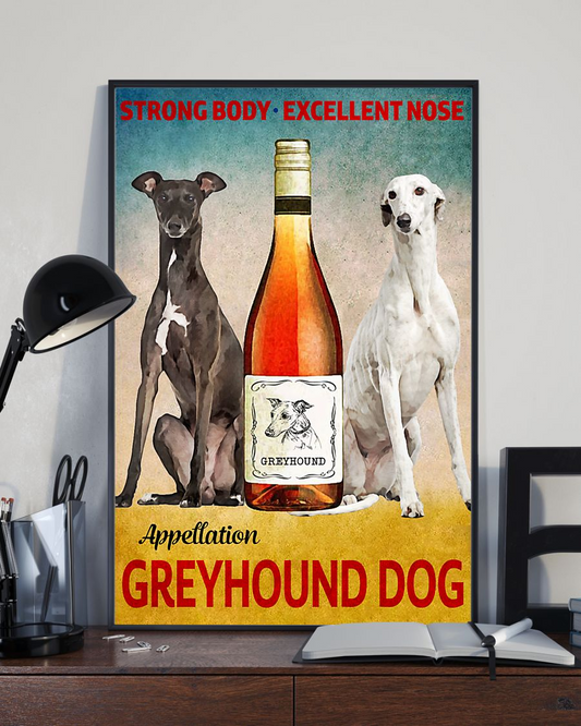 Greyhound Strong Body Excellent Nose Canvas Prints Vintage Wall Art Gifts Vintage Home Wall Decor Canvas - Mostsuit