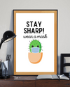 Cactus Stay Happy Classroom Decor Teacher Poster Room Home Decor Wall Art Gifts Idea - Mostsuit Support Black Lives Matter