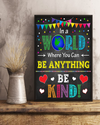 Teacher Supplies For Classroom School Canvas Prints Be Kind Decor Wall Art Gifts Vintage Home Wall Decor Canvas - Mostsuit