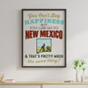 You Can't Buy Happiness But You Can Go To New Mexico Poster Vintage Room Home Decor Wall Art Gifts Idea - Mostsuit