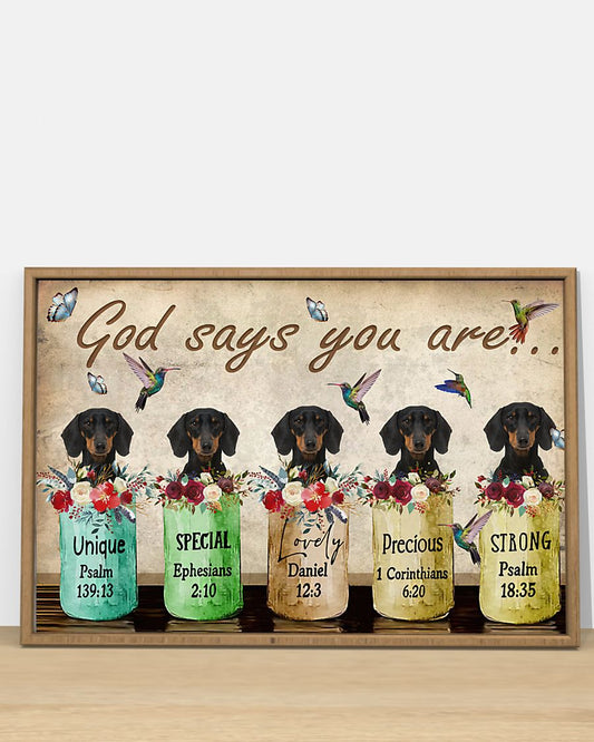 Dachshund Canvas - Gifts for Dog Lover | Puppies Home Room Wall Art - MostSuit